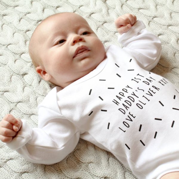 Confetti Any Personalised Text, Babygrow