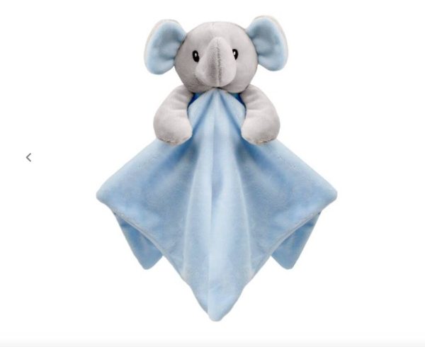 Embroidered Baby Blue Elephant Comforter