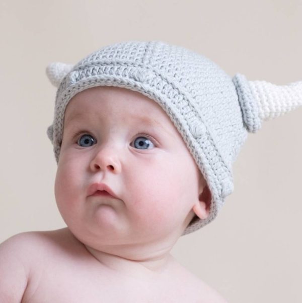 Hand Crochet Baby Viking Hat