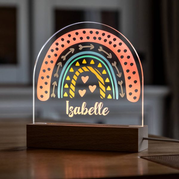 Personalised Rainbow Night Light