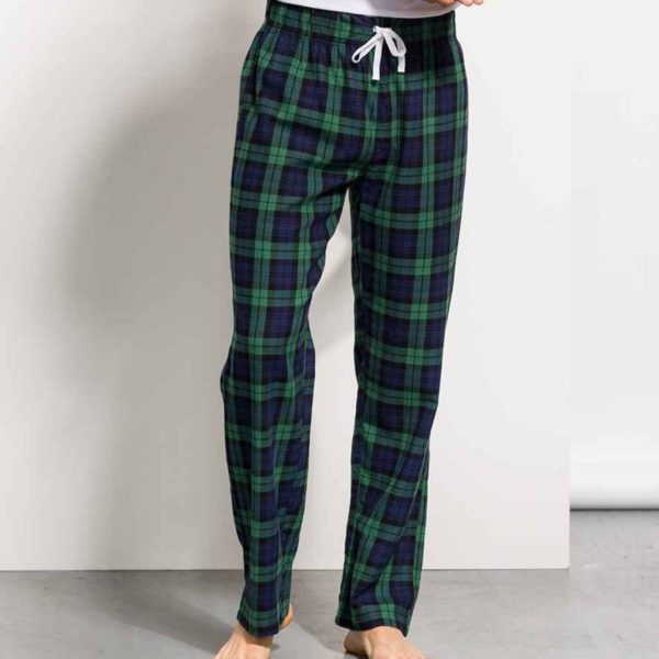 Men Cotton Flannel Tartan Lounge Pants